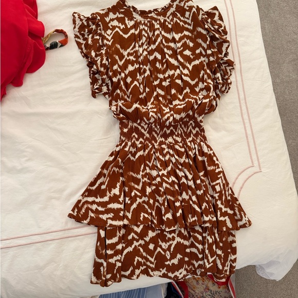 Cleobella burnt orange and white dress - Picture 1 of 2